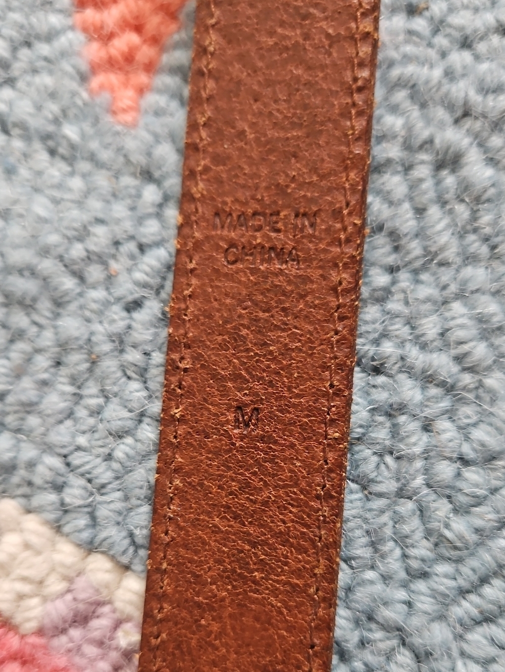 Lauren By Ralph Lauren Brown Leather Belt with Solid Brass Buckle - Picture 6 of 8